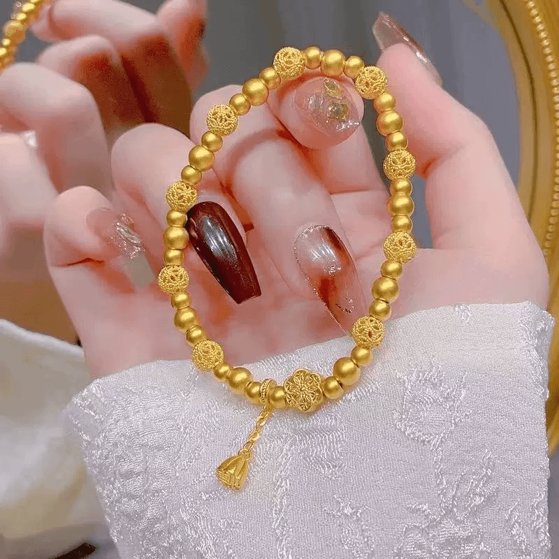 Peach Blossom Bead Bracelet