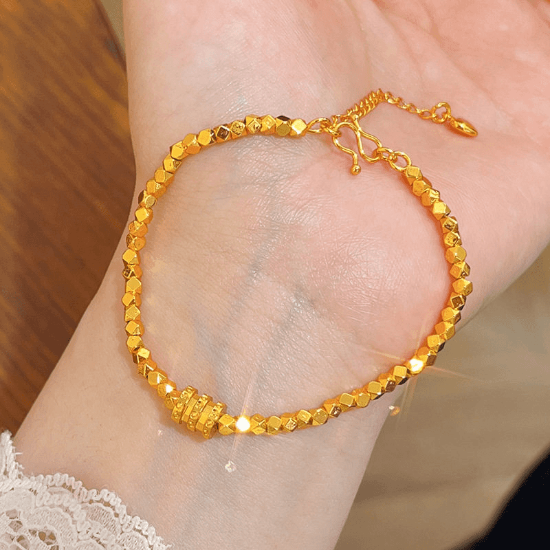 Titanium Disco Bead Bracelet